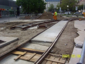27 - Baustelle Praterstern - neue Schleifenanlage - 2008 0506