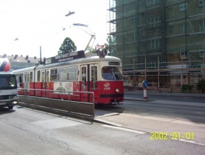 E1 4508 + c3 1261 Linie 6, Haltestelle Geiselbergstraße - 2008 0506