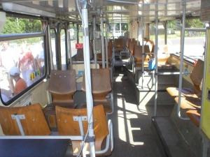 Oldtimer-Bus Innenraum