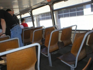 Oldtimer-Bus Innenraum