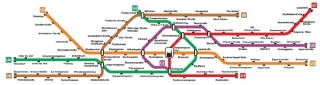 U-Bahn Linienplan (Version 64/8)