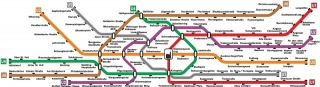 U-Bahnplan (Version 64/8 im Jahr 2020)