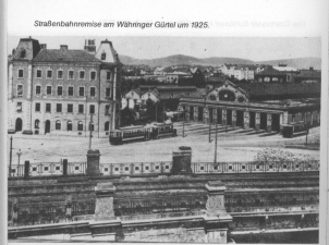 Straßenbahnremise GTL um das Jahr 1912