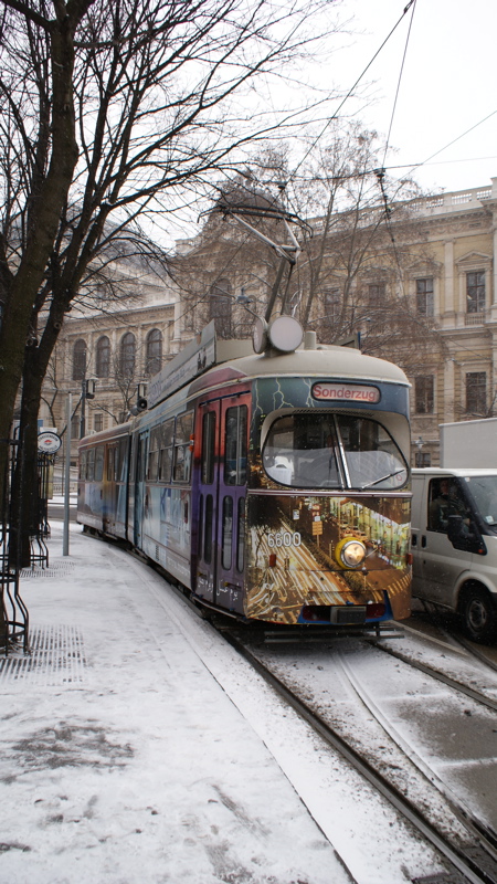 2009/02/16 - EW 6600 als Sonderzug beim Schottentor