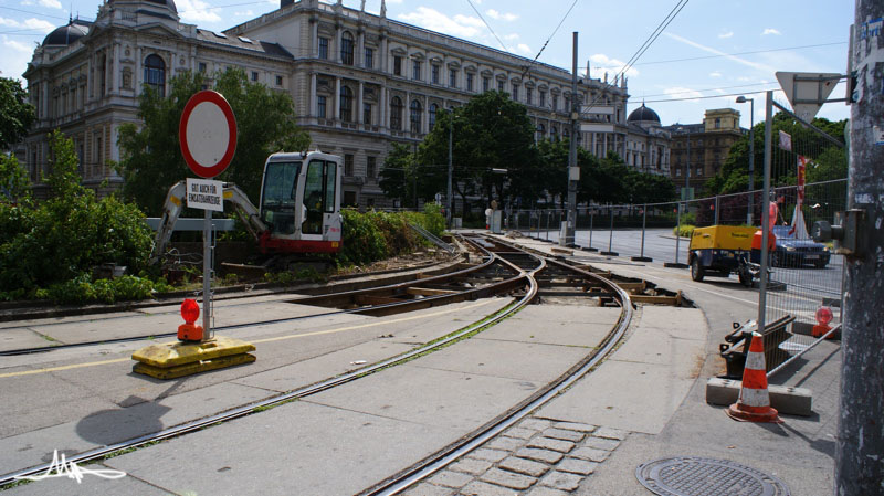 2009/05/22 | Schottentor | Gleisbauarbeiten