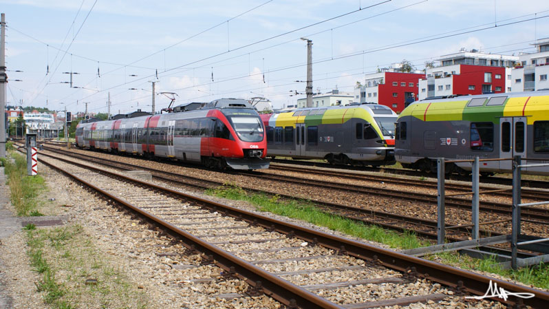 2009/07/04 | Hernals | FLIRTs der Pustertalbahn zu Gast in Wien 006