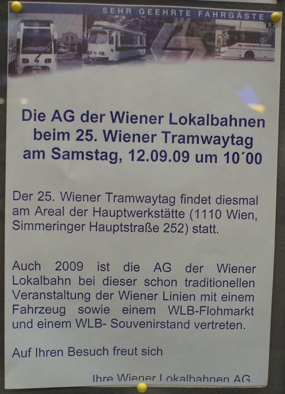 2009/09/08 | Die WLB beim 25. Wiener Tramwaytag