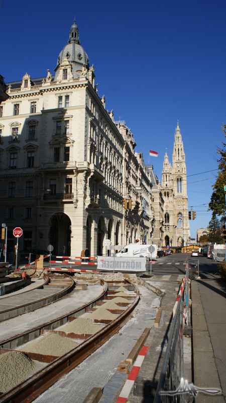 2009/11/15 | Reichsratsstraße | Bau des Verbindungsgleises 14