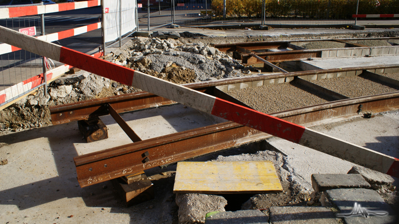 2009/11/15 | Reichsratsstraße | Bau des Verbindungsgleises 15