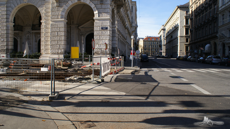 2009/11/15 | Reichsratsstraße | Bau des Verbindungsgleises 16