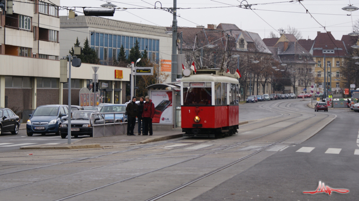 2009/12/13 | Wattmanngasse - Gallgasse | A 1 als "Präsentations- und Verkaufsstand"