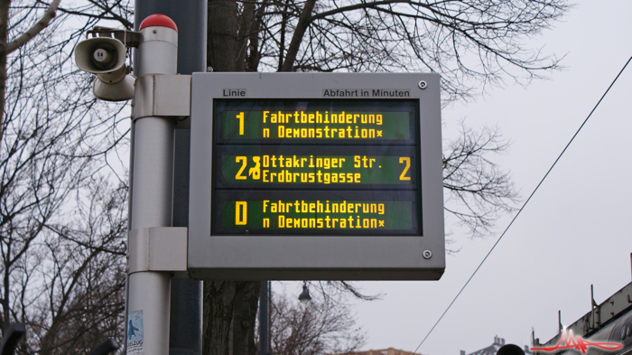 2010/01/14 | Parlament | Fahrtbehinderung aufgrund einer Demonstration