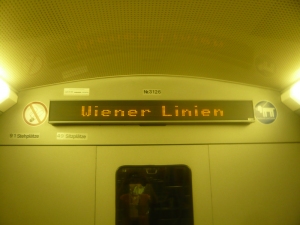 Wiener Linien Matrixanzeige im Typ U2