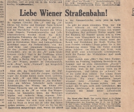 Aus der Wiener Zeitung "Neueste Nachrichten"