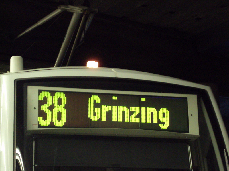 Zeiltextanzeige Linie 38
