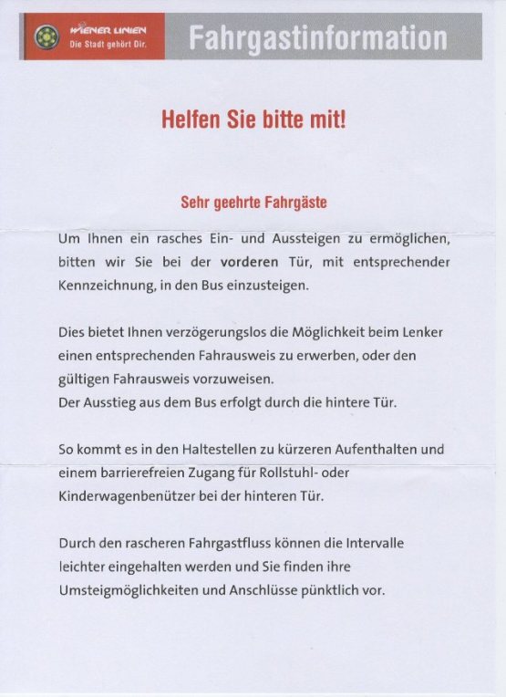 Helfen Sie bitte mit!