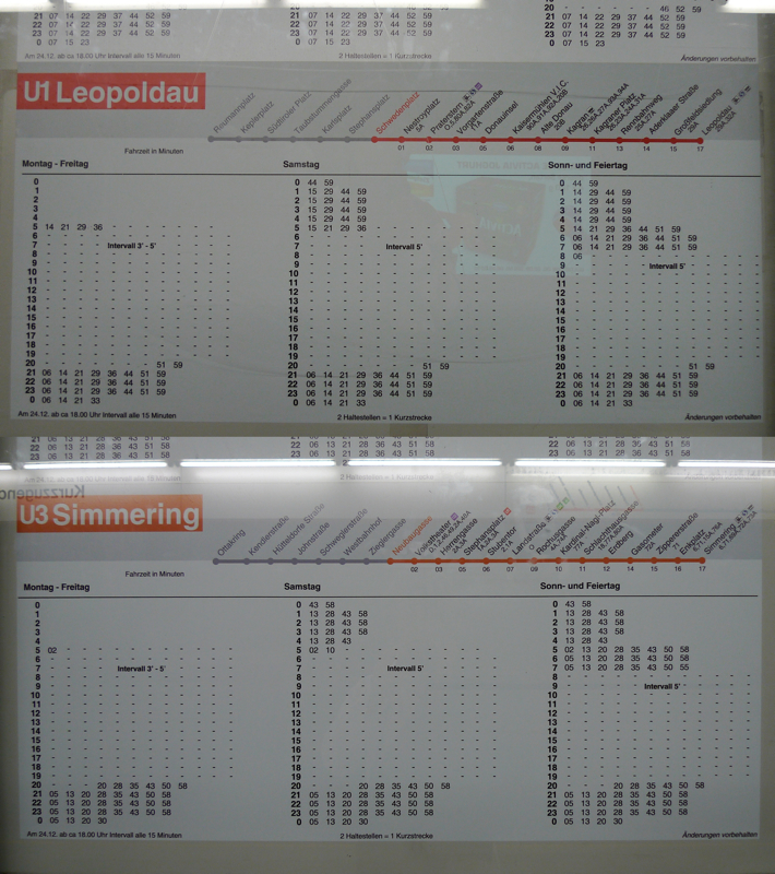 2010/09/03 | Fahrplanaushänge in neuem Layout