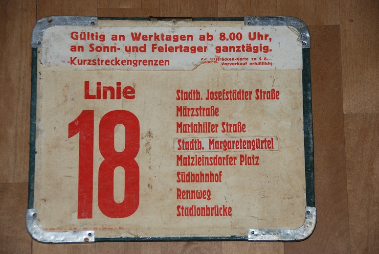 Tafeln/Schilder 9, 18, 46 und J