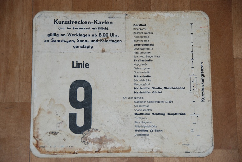 Tafeln/Schilder 9, 18, 46 und J 4