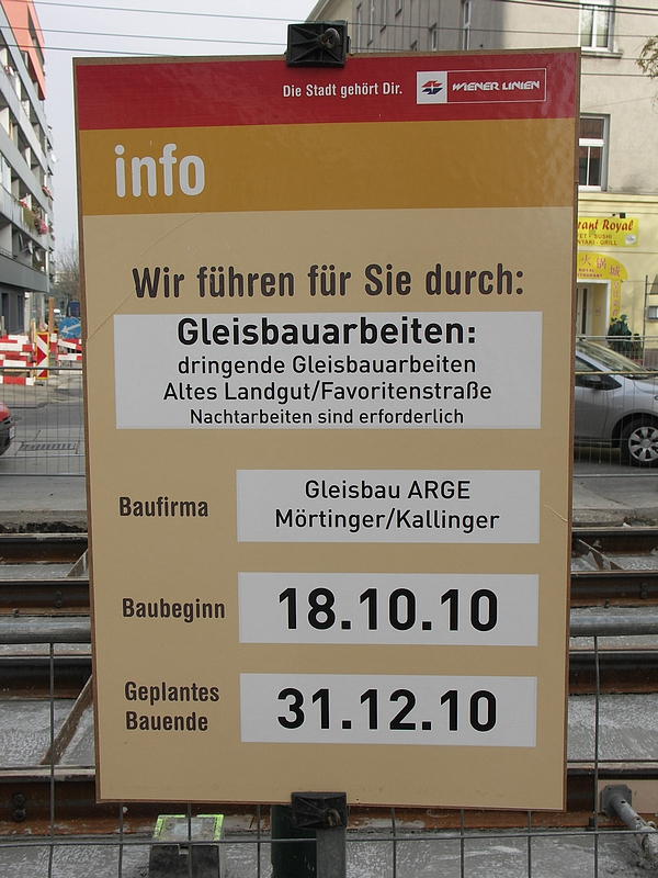Vorarbeiten U1/Süd - 024