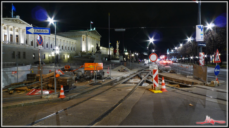 2010/11/23 | Bauarbeiten an der Weiche vom Außenring in die Volksgartenstraße - Bild 01