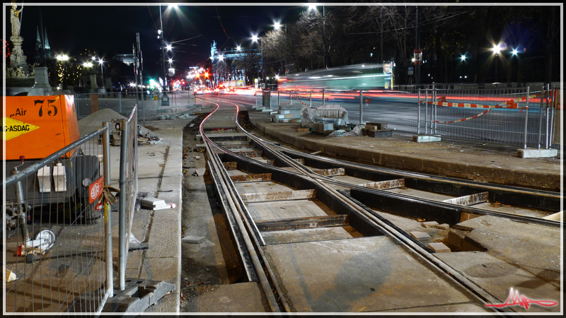 2010/11/23 | Bauarbeiten an der Weiche vom Außenring in die Volksgartenstraße - Bild 03