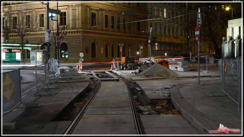 2010/11/23 | Bauarbeiten an der Weiche vom Außenring in die Volksgartenstraße - Bild 05