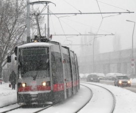 Schnee am 1. 12. 2010 in der Langobardenstraße 5