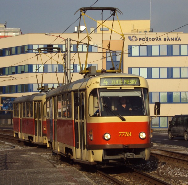 Tatra T3 7739 + 7740 - Linie 4