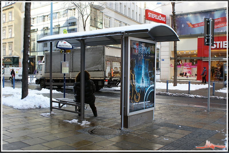 2011/01/24 | Haltestellenhäuschen-Gestell ohne (Plexi)glas