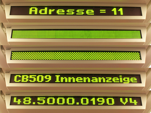 2010/11/21 | Unprogrammierte Innenanzeige in einem Zug (Reihe 4024) auf der Linie S45