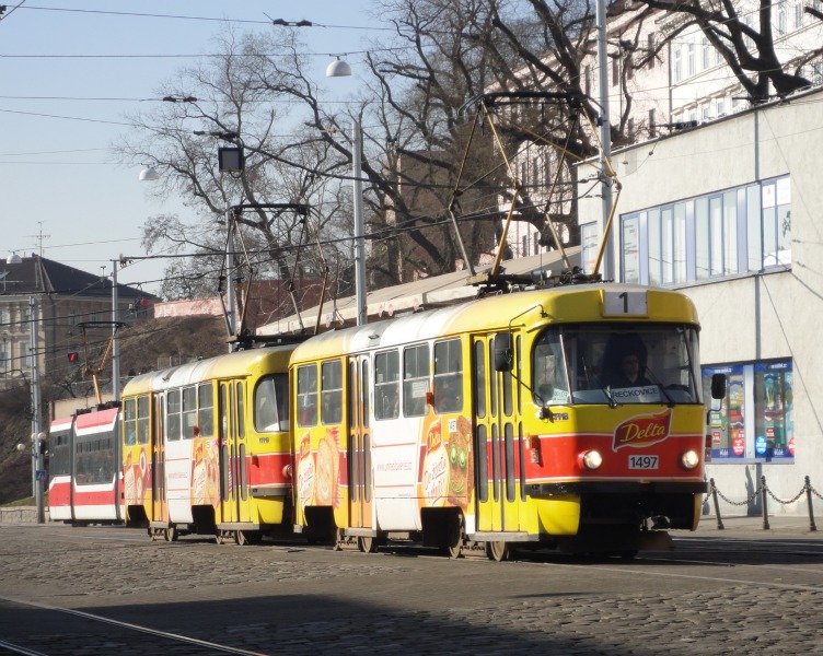 Tatra T3G 1497+1556 - Delta/Linie 1