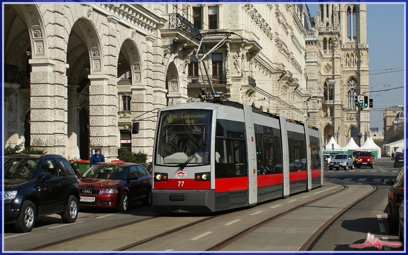 2011/03/30 | 77 als Zug der Linie 46 in der Reichsratsstraße