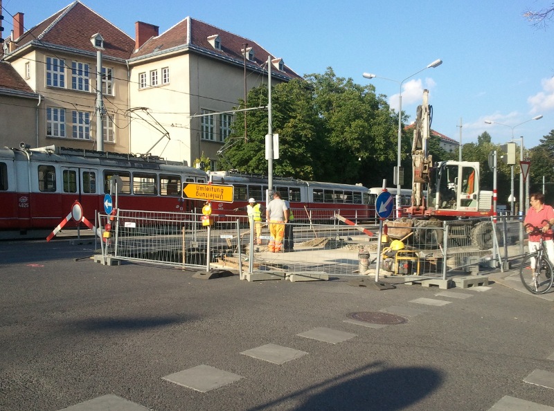 Baustelle Langobardenstraße Juni 2011