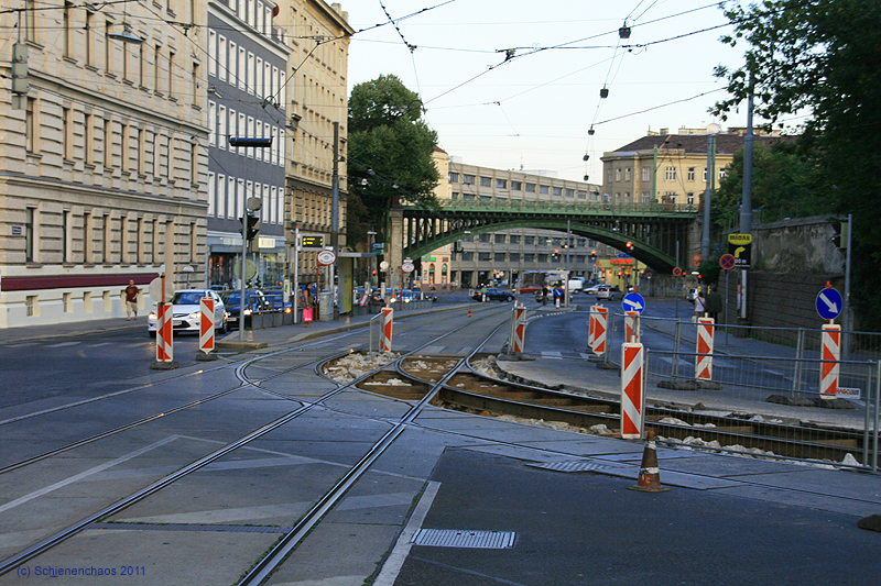 Gleisbaustelle - Glatzgasse