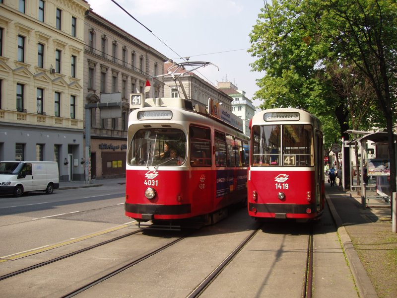 c5 1419 (25 Peaces) und E2 4031 auf Linie 41