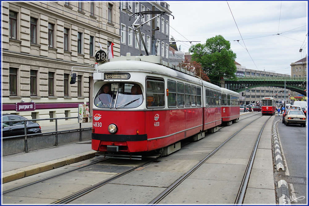 2012/05/04 | 4830 + 1308 in der Haltestelle 'Glatzgasse' (Besteckung mittels Photoshop)