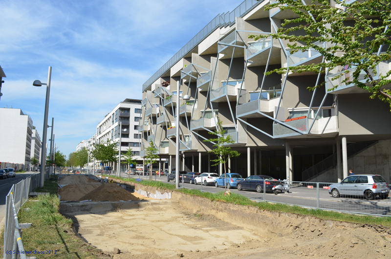 2012-05-18 _ Bauarbeiten Linie 25neu Tokiostraße