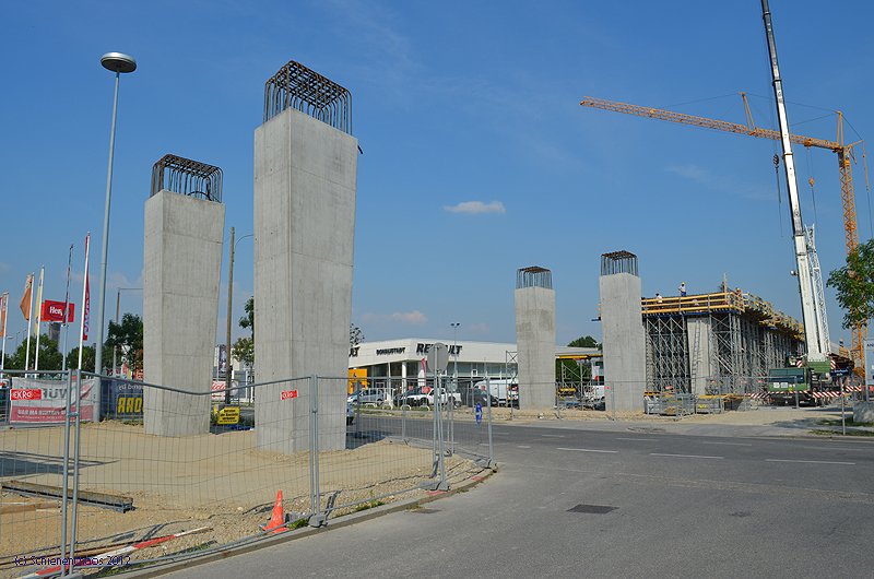 2012-06-19 _ Bauarbeiten Linie 26neu Gewerbepark