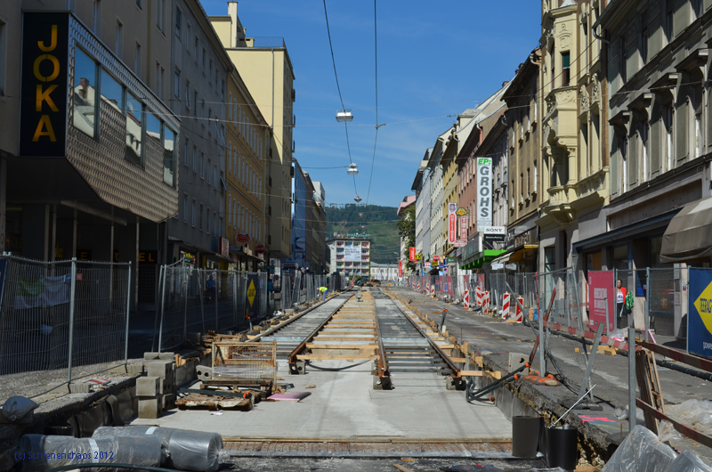 Graz -  Bauarbeiten Annenstraße