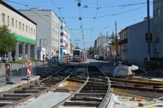 2012-09-09 _ Bauarbeiten Linie 25neu Donaufelder Straße