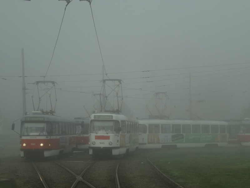 Tatra T3R.P 1595 & Tatra T3G 1645 - Linka 1