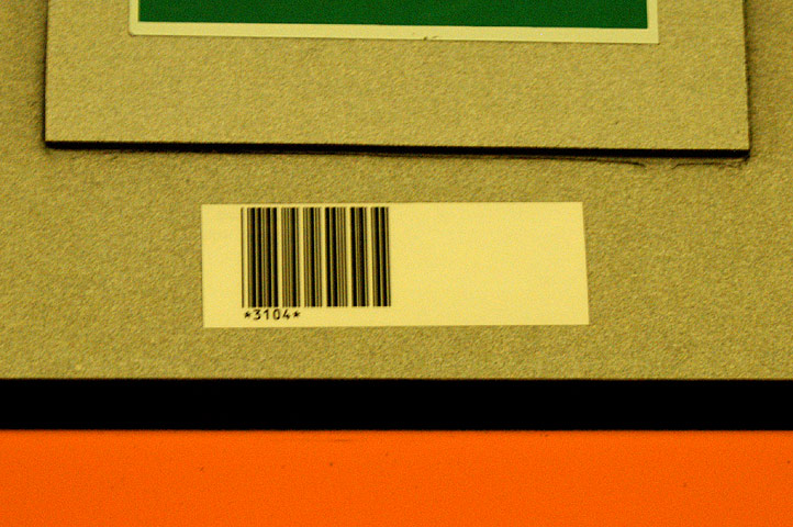 Barcode-"Tag" mit U2-Wagennummer