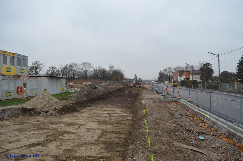 2012-11-23 _ Bauarbeiten Linie 26neu Oberfeldgasse