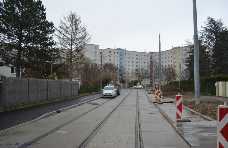2012-11-23 _ Bauarbeiten Linie 26neu Oberfeldgasse