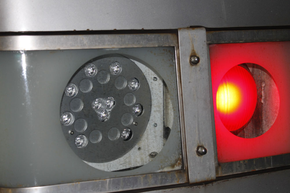 LED-Scheinwerfer abgedreht