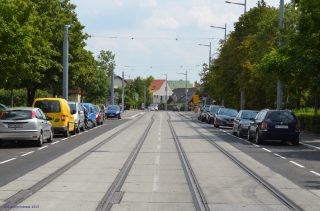 2013-07-25 _ Bauarbeiten Linie 26neu Quadenstraße