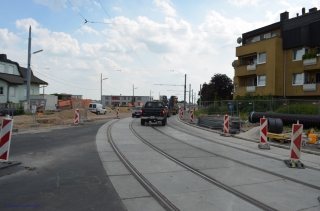 2013-07-25 _ Bauarbeiten Linie 26neu Hausfeldstraße