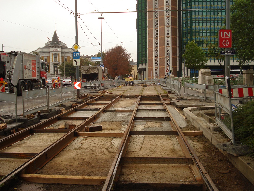 Bauarbeiten Radetzkybrücke