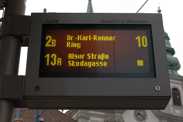FGI-Anzeige Kirchengasse zwei Tage nach der 2B-Einstellung